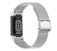 INF Bracelet compatible avec Fitbit Charge 5 Charge 6, bracelet en acier inoxydable, bracelet de montre en acier inoxydable, bracelet de remplacement pour femmes et hommes