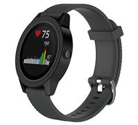 INF Bracelet Compatible avec Garmin Vivoactive 3 / Vivomove/Vivomove HR, Bracelet de Remplacement en Silicone Souple 20 mm pour Vivoactive 3 Music/Forerunner 245/645 Music, Gris