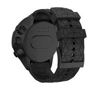 INF Bracelet Compatible avec Les modèles Suunto Sportwatch 24mm Silicone Souple Noir