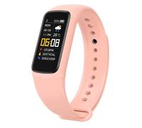 INF Bracelet d'activité avec moniteur de pouls d'oxygène sanguin et podomètre Rose