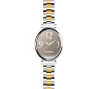 INF Bracelet de montre à trois perles en acier inoxydable compatible avec Garmin Lily 2 - 14 mm, acier inoxydable, 18,5 cm x 1,4 cm, réglable, fermoir sécurisé