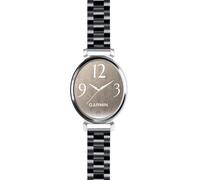 INF Bracelet de montre à trois perles en acier inoxydable compatible avec Garmin Lily 2 - 14 mm, acier inoxydable, 18,5 cm x 1,4 cm, réglable, fermoir sécurisé