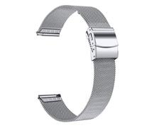 INF Bracelet de montre en acier inoxydable pour Garmin Venu 3S / Forerunner 265s Argent