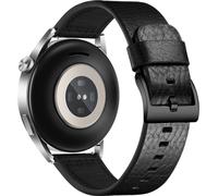 INF Bracelet de Montre en Cuir Véritable 20mm pour Montres Connectées Huawei & Samsung Le noir 24 mm