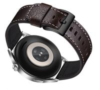 INF Bracelet de montre en cuir véritable pour Samsung Galaxy Watch 4 Coffee + black 20 mm