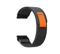 INF Bracelet de montre en nylon à dégagement rapide pour Garmin Fenix 8/7X Pro/6X5X965 Noir + Gris 26 mm