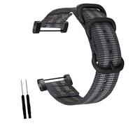 INF Bracelet de montre en nylon compatible avec Suunto Core Expedition Series - 28,5 cm x 3 cm - Respirant - Réglable - Fermeture à boucle