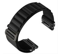 INF Bracelet de montre en nylon pour Garmin Fenix 8/8S/6/6X/7/7X/Pro/Tactix Le noir 26 mm