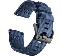 INF Bracelet de montre en nylon pour Garmin Forerunner 255/265/245 Smartwatch Bleu M