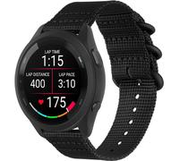 INF Bracelet de montre en nylon pour Garmin Forerunner 965/955/945/935/255/265 Le noir 20 mm