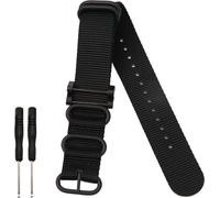 INF Bracelet de montre en nylon pour Suunto Core noir