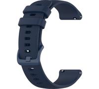 INF Bracelet de montre en silicone Bleu 20 mm