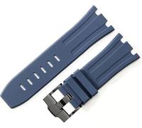 INF Bracelet de montre en silicone pour AP Royal Oak Offshore 15710/15703 Bleu foncé 28 mm