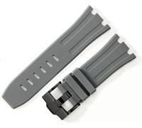 INF Bracelet de montre en silicone pour AP Royal Oak Offshore 15710/15703 Gris 30 mm