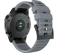 INF Bracelet de montre en silicone pour Garmin Fenix 7X 26 mm Gris