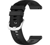 INF Bracelet de montre en silicone pour Garmin Forerunner 265S Le noir 18 mm