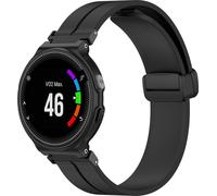 INF Bracelet de montre en silicone pour montre Garmin Forerunner Le noir