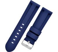 INF Bracelet de montre en silicone pour Panerai Luminor Marina Bleu 24 mm