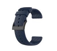 INF Bracelet de montre en silicone pour Suunto 7/9/9 Baro/D5 Bleu foncé