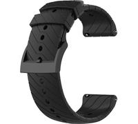 INF Bracelet de montre en silicone pour Suunto 7/9/9 Baro/D5 Le noir