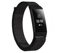 INF Bracelet de remplacement compatible avec Fitbit Charge 3/Charge 3 SE/Charge 4 Nylon Noir