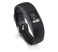 INF Bracelet de remplacement compatible avec Garmin Vivofit 4, bracelet interchangeable, bracelet accessoire, bracelet de montre de sport, TPU/TPE, noir, grand