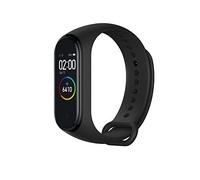 INF Bracelet de remplacement compatible avec Xiaomi Mi Band 3/4 / Bracelet accessoire en silicone/Bracelet sport/Bracelet remplaçable, couleur noir