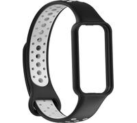 INF Bracelet double couleur pour Redmi Band2 en TPU noir et gris 25cm x 2.5cm Noir + Gris