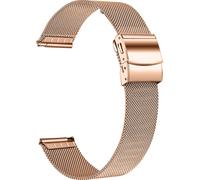 INF Bracelet en acier inoxydable pour Garmin Venu 3S / Forerunner 265s 18 mm Or rose