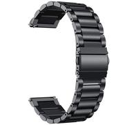 INF Bracelet en acier inoxydable pour Garmin VivoActive 4 Noir