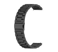 INF Bracelet en acier inoxydable pour Huawei Watch GT2 Pro, bracelet de montre de remplacement compatible avec Huawei Watch GT2 46 mm/GT3/GT3 Pro, 22 mm, noir