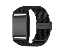 INF Bracelet en maille d'acier inoxydable noir compatible avec Polar Loop - Bracelet de rechange de 24 cm x 2,2 cm