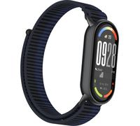 INF Bracelet en nylon pour Xiaomi 10/9/8 (version standard) avec embout métal Bleu marine
