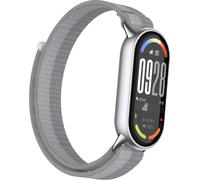 INF Bracelet en nylon pour Xiaomi 10/9/8 (version standard) avec embout métal Gris foncé