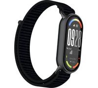 INF Bracelet en nylon pour Xiaomi 10/9/8 (version standard) avec embout métal Le noir