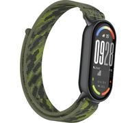 INF Bracelet en nylon pour Xiaomi 10/9/8 (version standard) avec embout métal Vert