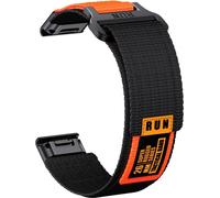 INF Bracelet en nylon tissé Garmin Fenix 8 Noir 26 mm