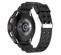 INF Bracelet en Silicone avec boîtier de Montre pour Samsung Galaxy watch5/watch4 40mm Noir