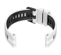 INF Bracelet en silicone blanc et noir pour Garmin Forerunner 965