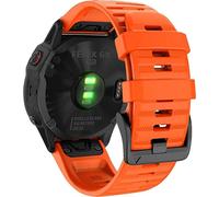 INF Bracelet en silicone Garmin 26 mm Fenix 6X/5X Plus/3HR/Descent MK1 Orange