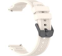 INF Bracelet en silicone pour Garmin Venu X1 - Confort et respirabilité Blanc + Noir
