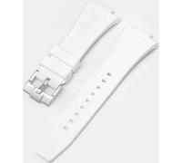 INF Bracelet en silicone pour montres Tissot série PRX boucle blanche argentée