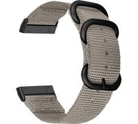 INF Bracelet en toile de nylon pour Fitbit Versa 3/Sense Le noir