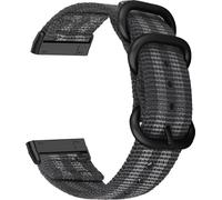 INF Bracelet en toile de nylon pour Fitbit Versa 3/Sense Le noir