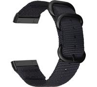 INF Bracelet en toile de nylon pour Fitbit Versa 3/Sense Le noir