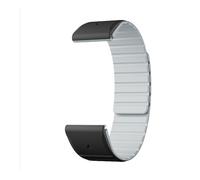 Bracelet Garmin Fenix, Bracelet de Montre Magnétique en Silicone Compatible avec Fenix 8/7/6/5 Black+Grey 26 mm