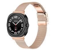INF Bracelet milanais en acier inoxydable compatible avec Samsung Watch 8 - 20 cm x 2 cm - Fermeture magnétique - Réglable en continu - Respirant