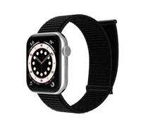 INF Bracelet Nylon à Boucle Auto-agrippante pour Apple iWatch S/M, Confortable et Respirant, Multicolore Le noir S