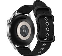 INF Bracelet Premium en Toile 24mm pour Suunto 9 Le noir