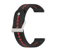 INF Bracelet Suunto 9 Peak - Bracelet de montre en silicone respirant Noir + Orange
